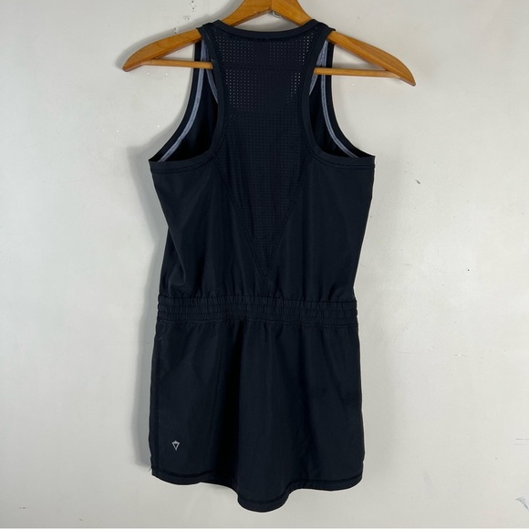 Ivivva By Lululemon Black Ready Set Goal Athletic Dress Girl Size 10 - Picture 4 of 13